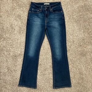 Levi's 725 High Rise Bootcut Jeans I Dark Wash I Women's Size 28 (6)